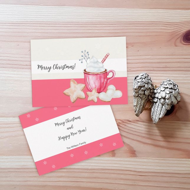 Christmas Hot Cocoa And Cookies Watercolor Invitation (Creator Uploaded)