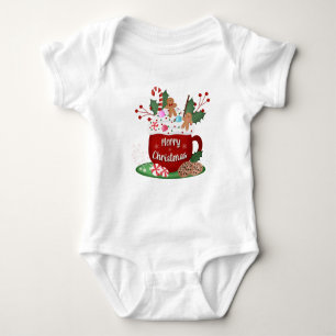 Christmas Hot Cocoa Baby Bodysuit