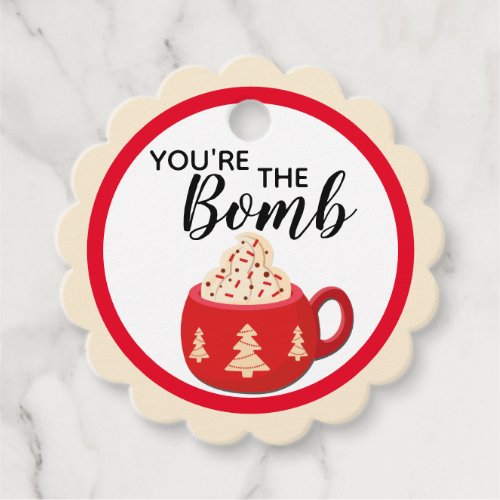 Christmas Hot Cocoa Bomb Tag Labels