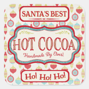 Christmas Hot Cocoa Chocolate Stickers