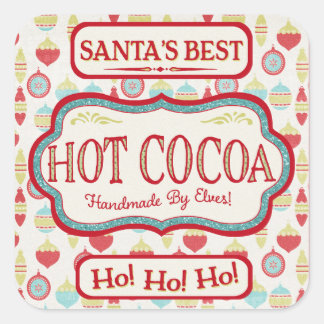 Christmas Hot Cocoa Chocolate Stickers