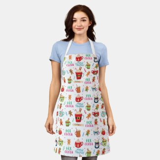 Christmas hot Cocoa, Ginger Cookies  Apron