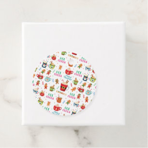 Christmas hot Cocoa, Ginger Cookies  Favor Tags