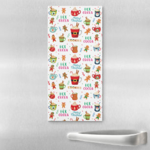 Christmas hot Cocoa, Ginger Cookies  Magnetic Notepad