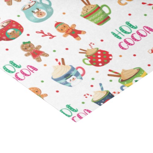 Christmas hot Cocoa Ginger Cookies Tissue Paper