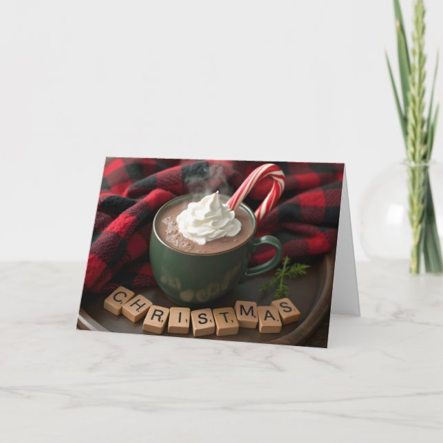 Christmas Hot Cocoa Holiday Card (Front)