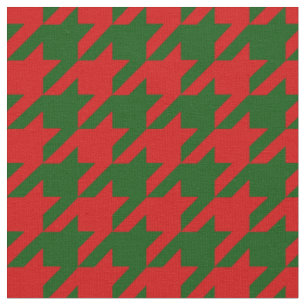 christmas houndstooth fabric