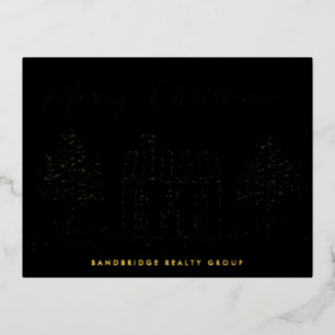 Christmas House Business Foil Holiday Christmas 