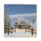Christmas, House in Snowy Winter Scene