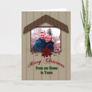 Christmas House - PHOTO INSERT Holiday Card