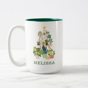 Christmas House PlantMug Two-Tone Coffee Mug