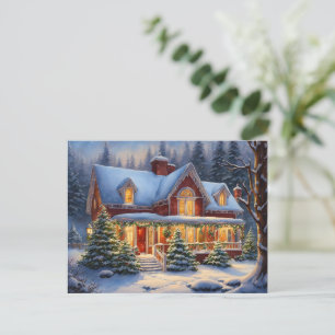 Christmas House Postcard