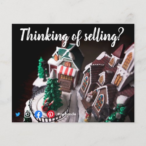 christmas house selling mailer real estate home flyer