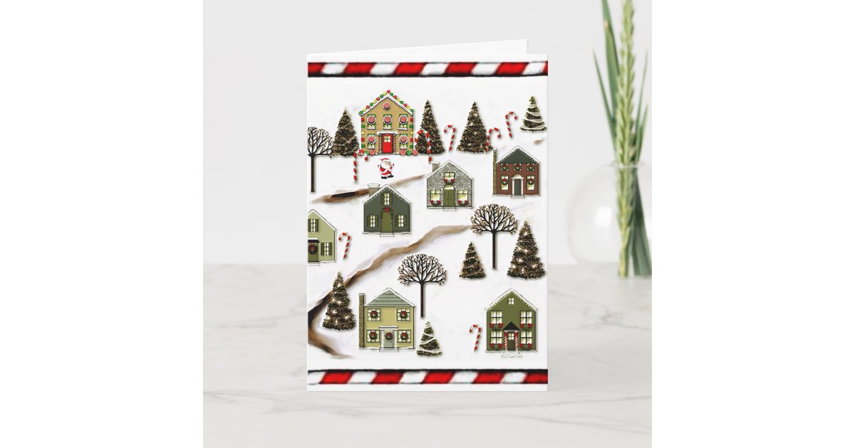 Christmas Houses Holiday Card | Zazzle.com