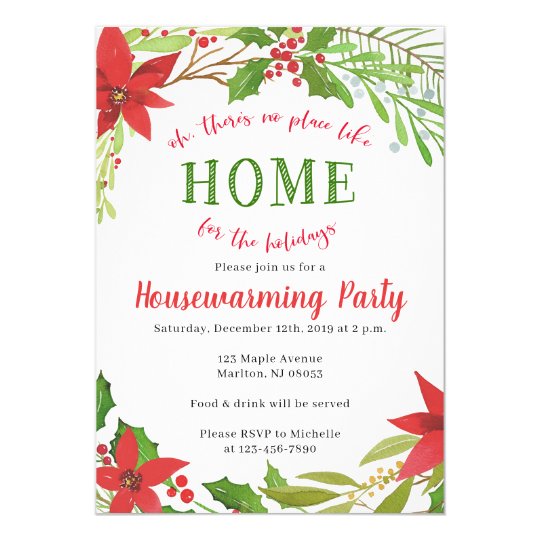 Christmas Housewarming Party Invitations