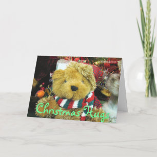 Christmas Hugs-add a picture-customize Holiday Card
