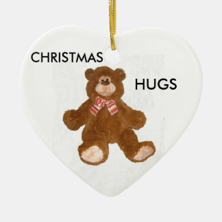 Christmas Hugs Teddy Bear Ornament