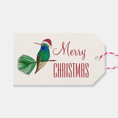 Christmas Hummingbird  Gift Tags