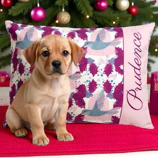 Christmas Hummingbird Holiday Pet Bed