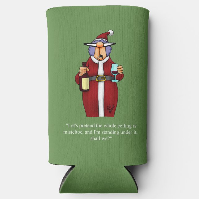 Christmas Humor Can Cooler Gift (Front)