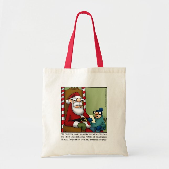 Christmas Humor Canvas Bag "Spectickles" (Front)