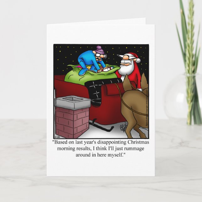 Christmas Humor Greeting Card (Front)
