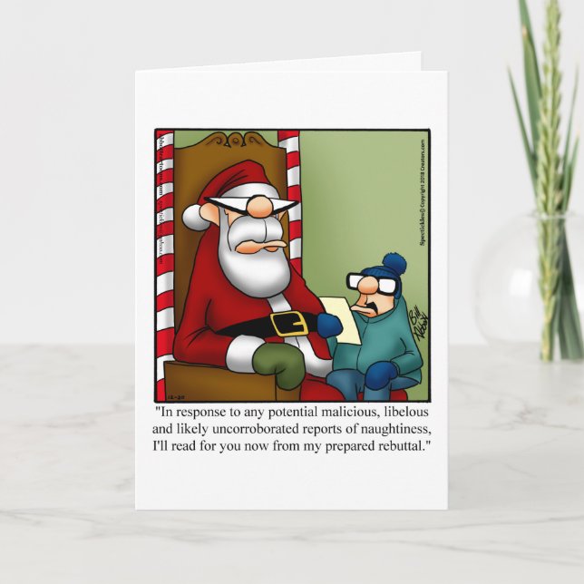 Christmas Humor Greeting Card (Front)