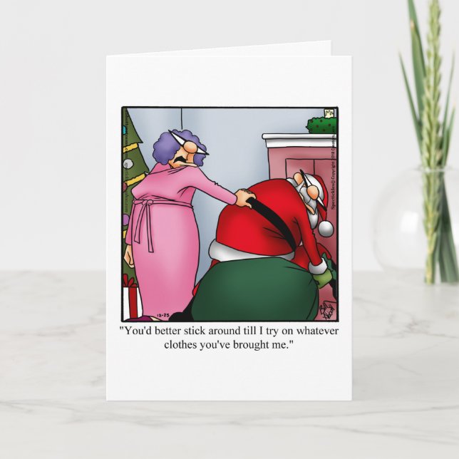 Christmas Humor Greeting Card (Front)
