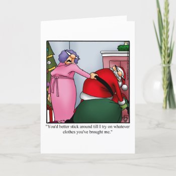 Christmas Humor Greeting Card by Spectickles at Zazzle