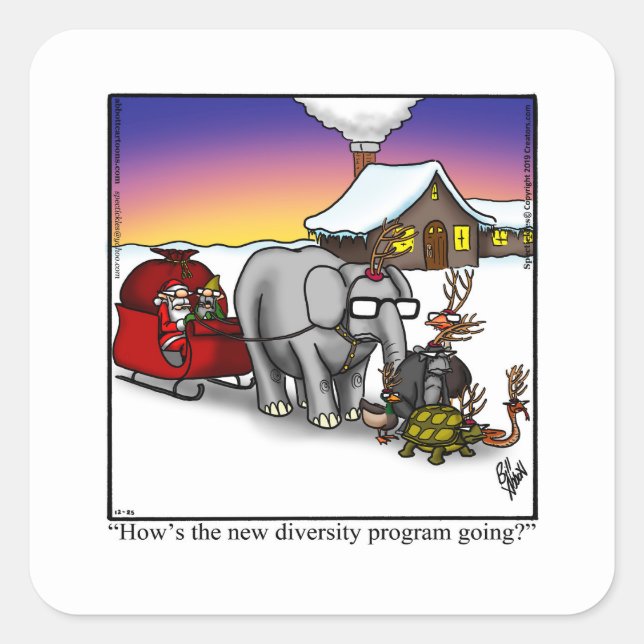 Christmas Humor Holiday Stickers (Front)