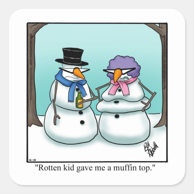 Christmas Humor Holiday Stickers (Front)