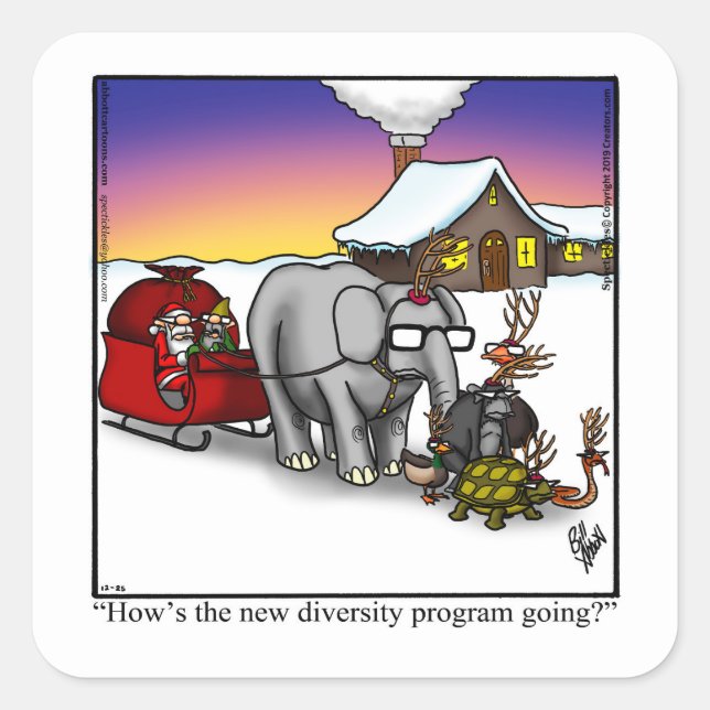 Christmas Humor Holiday Stickers (Front)