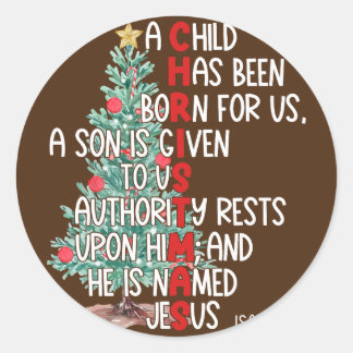 Christmas Humor Men Women Favorite Person Funny Ch Classic Round Sticker