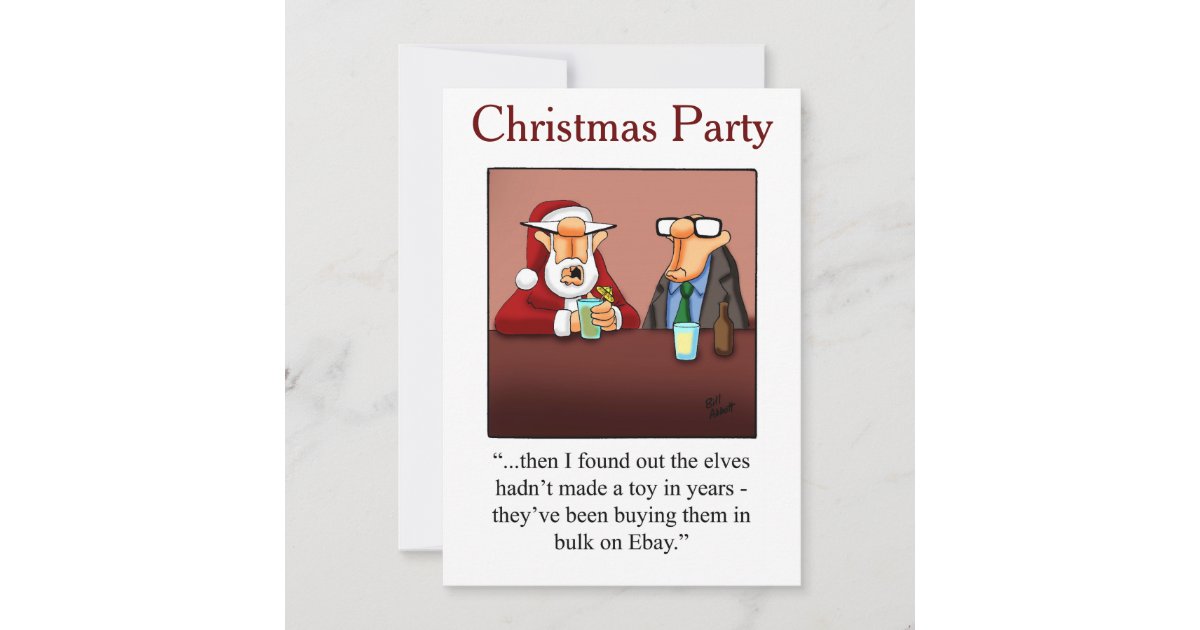 Christmas Humor Party Invitations | Zazzle