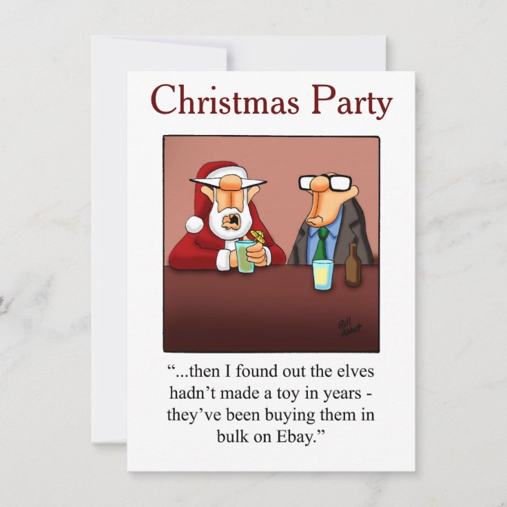 Christmas Humor Party Invitations | Zazzle