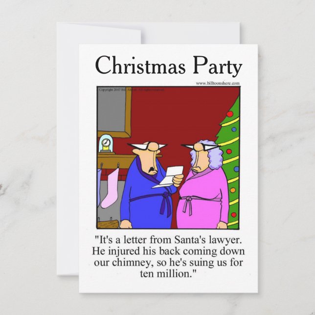 Christmas Humor Party Invitations (Front)