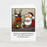 Christmas Humor "Reindeer Games" Greeting Card