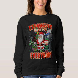 Christmas Humor  Santa Expensive Sweatshirt