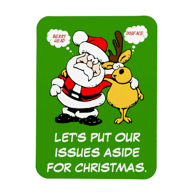 Christmas Humor Stop Fighting & Reconcile Funny Zazzle