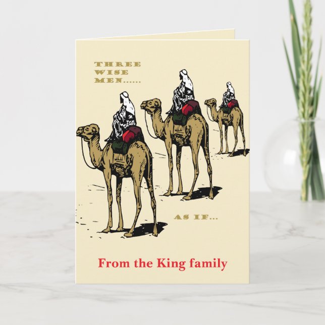 Christmas Humour Three Wise Men... As If Card (Front)