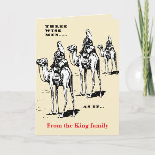 Christmas Humour Three Wise Men... As If Card