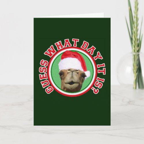 Christmas Hump Day Camel Santa Greeting Cards