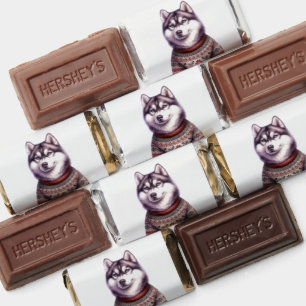 Christmas Husky Custom Chocolates Hershey's Miniatures