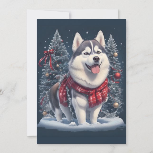 Christmas Husky Dog Magic Xmas Holiday Spirit (Front)