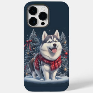 Christmas Husky Dog Magic Xmas Holiday Spirit Case-Mate iPhone 14 Pro Max Case