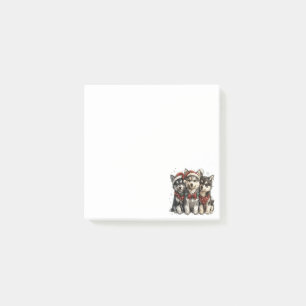 Christmas Husky Dogs Post-it Notes