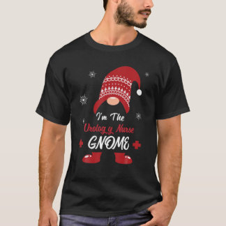 Christmas I Am The Urology Nurse Gnome Nursing Med T-Shirt