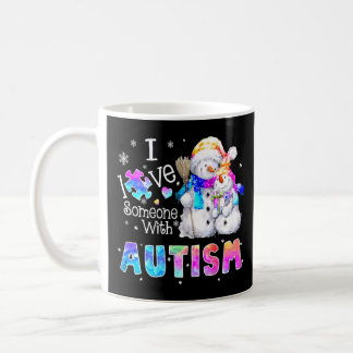 Christmas I Love Someone With Autism Awareness Sup Coffee Mug