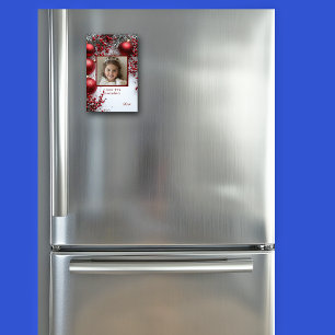 Christmas I Love You Grandma Red Ornaments Magnet