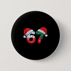 Christmas Ice Cream Drip Meme Slang Square Root 44 Button